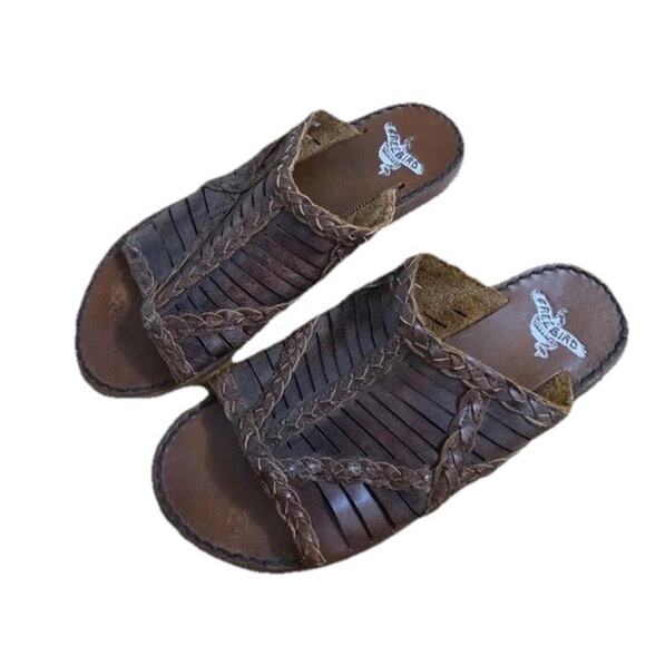 FREEBIRD BY STEVEN Willow Leather Sandals Women's Size 8 BOHO Hippie S000020 - Picture 2 of 8